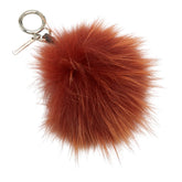 フェンディ バッグバグズ モンスター バッグチャーム キーホルダー ブラウン マルチカラー ファー レザー レディース FENDI 【中古】